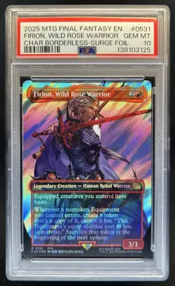2025 Magic Final Fantasy Firion Wild Rose Warrior Surge Foil Rare #0531 PSA 10 - Image 1