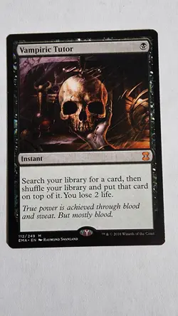 Vampiric Tutor - Regular - Eternal Masters Instant Mythic Black 2016 112/249 - Image 1