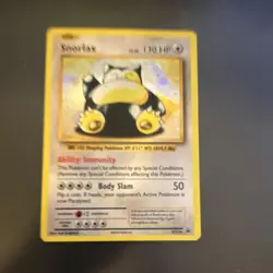 Pokemon Snorlax XY179 Holo Card 130 HP Immunity Body Slam Basic 2016 English - Image 1