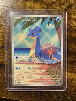 Pokemon TCG Card Misty's Lapras 194/182 Sv10: Destined Rivals Illustration Rare - Image 1
