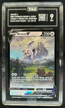 2019-2023 Pokemon SWSH Black Star Promos Arceus V #SWSH204 TAG 9 - Image 1