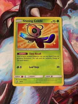 Shining Celebi SM79 Shining Legends Promo Holo NM Pokemon Card 2017 - Image 1