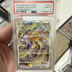 Pokemon Mewtwo VSTAR Full Art Ultra Rare Holo PSA 10 Crown Zenith GG44/GG70 - Image 1
