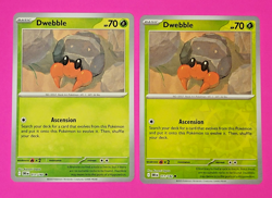 Pokemon TCG - Dwebble - Destined Rivals DRI EN - 11/182 Nm 2 card lot - Image 1