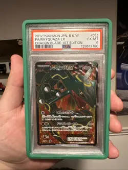 Pokemon Rayquaza EX Dragon Blade 1st Edition PSA 6 2012 JPN B & W #053 EX-MT - Image 1