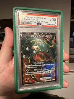 Pokemon Rayquaza EX Dragon Blade 1st Edition PSA 6 2012 JPN B & W #053 EX-MT - Image 3