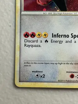 Pokemon Call of Legends Rayquaza 20/95 Holo Rare HP - Image 5