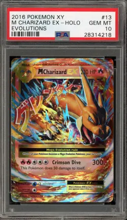 Pokemon M Charizard EX XY Evolutions Holo Rare #13 PSA 10 Gem Mint - Image 1