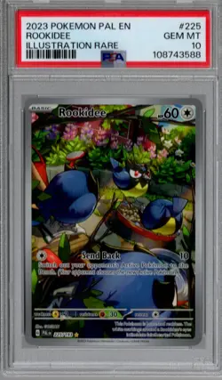 2023 POKEMON PAL EN-PALDEA EVOLVED ILLUSTRATION RARE #225 ROOKIDEE PSA 10 - Image 1