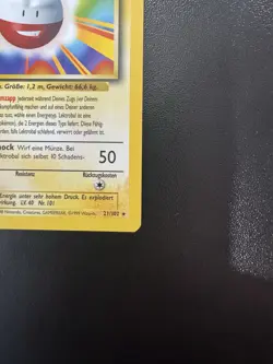 Lektrobal (Electrode) Rare 1st Edition WOTC German Pokemon Card 21/102 Base Set - Image 5