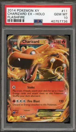 Pokemon Charizard EX XY Flashfire Holo Rare #11 PSA 10 Gem Mint - Image 1