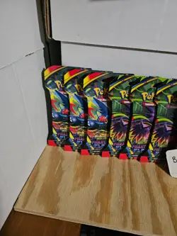 Pokemon TCG Phantasmal Flames Booster Hanger Sleeve Packs Sealed - Lot Of 14 - Image 2
