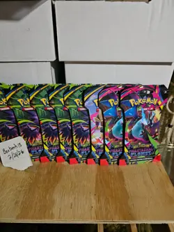 Pokemon TCG Phantasmal Flames Booster Hanger Sleeve Packs Sealed - Lot Of 14 - Image 4