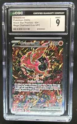 2025 Pokemon MEP Black Star Promos Oricorio ex #024 CGC 9 - Image 1