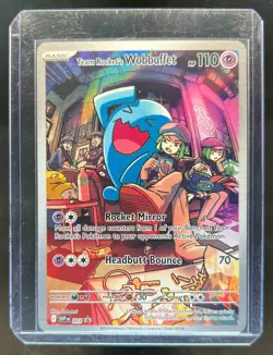 2023-25 Pokemon SV Black Star Promos - SVP EN Team Rocket's Wobbuffet #203 - Image 1