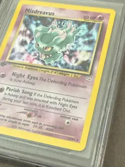 Misdreavus 1st Edition Holo 11/64 Pokemon Neo Revelation SWIRL - BGS 9.5 (Pop 2) - Image 5