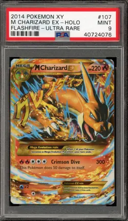 Pokemon M Charizard EX XY Flashfire Holo Ultra Rare #107 PSA 9 Mint - Image 1
