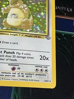 Pokemon Kangaskhan 5/64 Jungle Holo Rare 90 HP English Wizards of the Coast Card - Image 4