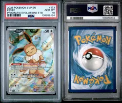 Pokemon TCG Eevee Black Star Promo 173 Prismatic Evolutions PSA 10 - Image 3