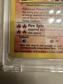 Pokemon Charizard Base Set 2 Holo Rare 120 HP 004/130 English Card - Image 5