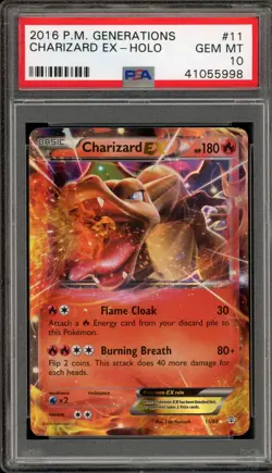 Pokemon Charizard EX XY Generations Holo Ultra Rare #11 PSA 10 Gem Mint - Image 1