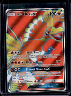 2017 Pokemon SM Burning Shadows Ho-Oh GX #131/147 - Image 1