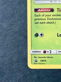 Pokemon Celebi SM79 Shining Legends Promo Holo Black Star - Image 5