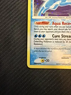 Pokemon TCG Suicune Secret Wonders 19/132 Holo Holo Rare Sleeved - Image 4