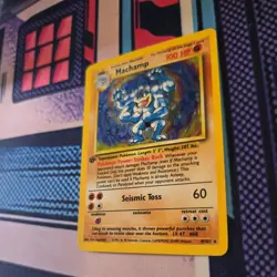 Machamp Holo 8/102 1st Edition 1999 Pokemon Card TCG - Image 3