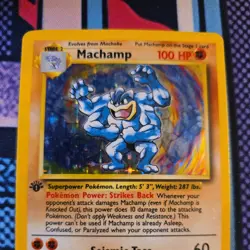 Machamp Holo 8/102 1st Edition 1999 Pokemon Card TCG - Image 4