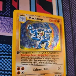 Machamp Holo 8/102 1st Edition 1999 Pokemon Card TCG - Image 5