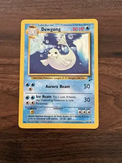Pokemon TCG Dewgong Base Set 2 Unlimited Uncommon Card 36/130 LP - Image 1