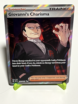 Pokemon Giovanni's Charisma 197/165 Sv: Scarlet & Violet 151 Holo NM Condition - Image 1