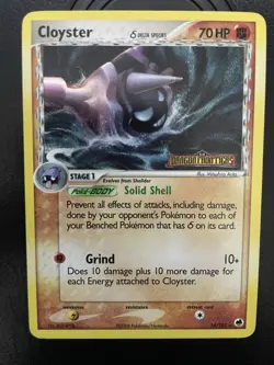 Cloyster Delta Species 14/101 Reverse Holo Pokemon EX Dragon Frontiers Stamp LP - Image 1
