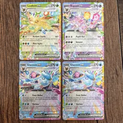 Pokemon TCG Prismatic Evolutions Card Lot (4 Cards Total/ 2 STAMPED) - Image 1