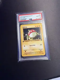 Pokemon Voltorb 1st Edition Rocket #69 PSA 10 English - Image 1