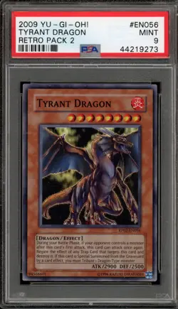Yu-Gi-Oh! Tyrant Dragon Retro Pk. 2 RP02-EN056 PSA 9 Mint - Image 1