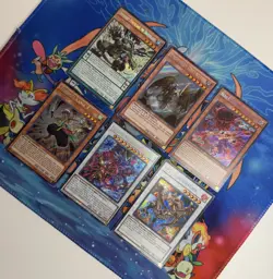Yugioh 6 Card Set Secret Rare Holographic Card Lot Yu-Gi-Oh! TCG Cards - Image 1