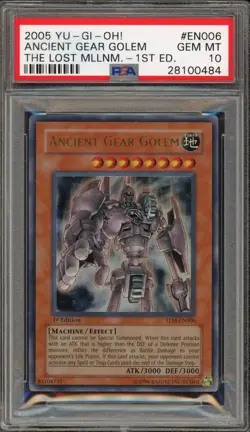 Yu-Gi-Oh! Ancient Gear Golem Lost Millennium 1st Edition Ultra TLM-EN006 PSA 10 - Image 1