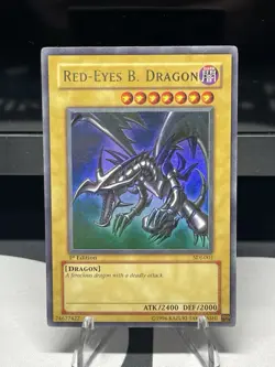 Red Eyes Black Dragon 2003 Yu-Gi-Oh! 1st Edition SDJ-001 - Image 1