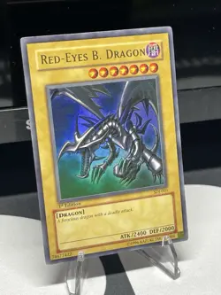 Red Eyes Black Dragon 2003 Yu-Gi-Oh! 1st Edition SDJ-001 - Image 3