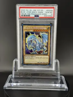 Yu-Gi-Oh Secret Rare Blue-Eyes White Dragon MP22-EN266 1st Edition PSA 10 Gem - Image 3