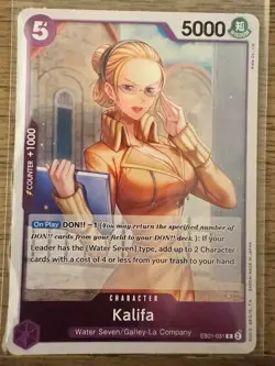 4x One Piece CCG: Memorial Collection - Kalifa (Foil Rare EB01-031) - Image 1
