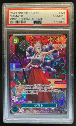 2023 One Piece Japanese Yamato OP05 Special Alternate Art #121 PSA 10 Gem Mint - Image 1