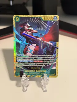 2025 One Piece OP14 English Dracule Mihawk OP14-119 SEC Secret Rare Full Art - Image 1