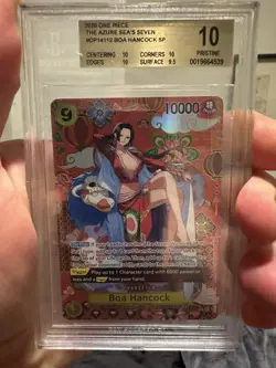 One Piece CCG Boa Hancock Azure Sea's Seven SP OP14-112 BGS 10 Pristine - Image 1