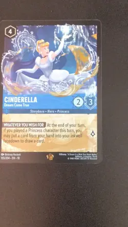 Disney Cinderella-Dream Come True 155/204 Character Card Lorcana TCG - Image 1