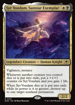 MTG Edge of Eternities *FOIL* R Syr Vondam, Sunstar Exemplar #0231 - Image 1