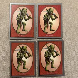 Magic the Gathering - Unglued Lot- 4x Goblin Token- Very Good Condition - Image 1