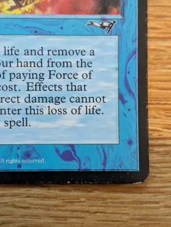 MTG Alliances Force of Will Uncommon Blue Staple [LP] Lightly Played - Image 3